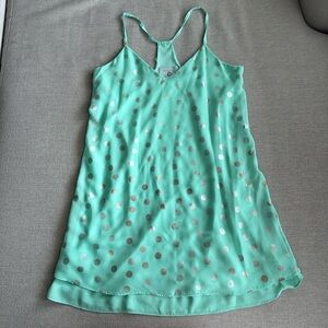 Judith March seafoam Green Polka Dot Dress